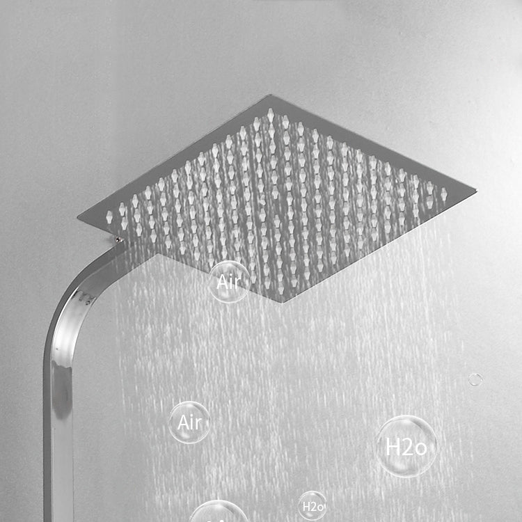 Shower System Rain Handheld Shower Head Wall mounted Adjustable Water Flow Shower System Clearhalo 'Bathroom Remodel & Bathroom Fixtures' 'Home Improvement' 'home_improvement' 'home_improvement_shower_faucets' 'Shower Faucets & Systems' 'shower_faucets' 'Showers & Bathtubs Plumbing' 'Showers & Bathtubs' 7157653