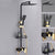 Shower System Rain Handheld Shower Head Wall mounted Adjustable Water Flow Shower System Dark Gray Temperature Control Clearhalo 'Bathroom Remodel & Bathroom Fixtures' 'Home Improvement' 'home_improvement' 'home_improvement_shower_faucets' 'Shower Faucets & Systems' 'shower_faucets' 'Showers & Bathtubs Plumbing' 'Showers & Bathtubs' 7157659