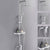 Shower System Rain Handheld Shower Head Wall mounted Adjustable Water Flow Shower System Light Silver Temperature Control Clearhalo 'Bathroom Remodel & Bathroom Fixtures' 'Home Improvement' 'home_improvement' 'home_improvement_shower_faucets' 'Shower Faucets & Systems' 'shower_faucets' 'Showers & Bathtubs Plumbing' 'Showers & Bathtubs' 7157664