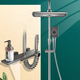 Modern Shower Head Combo Gray Valve Included Tub and Shower Faucet Clearhalo 'Bathroom Remodel & Bathroom Fixtures' 'Home Improvement' 'home_improvement' 'home_improvement_shower_faucets' 'Shower Faucets & Systems' 'shower_faucets' 'Showers & Bathtubs Plumbing' 'Showers & Bathtubs' 7158751