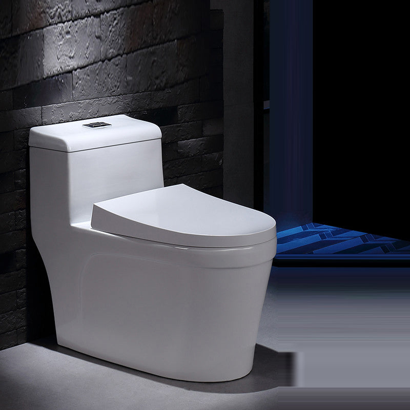 Porcelain Modern Toilet Floor Mounted One Piece Toilet Bowl Toilet Clearhalo 'Bathroom Remodel & Bathroom Fixtures' 'Home Improvement' 'home_improvement' 'home_improvement_toilets' 'Toilets & Bidets' 'Toilets' 7158827