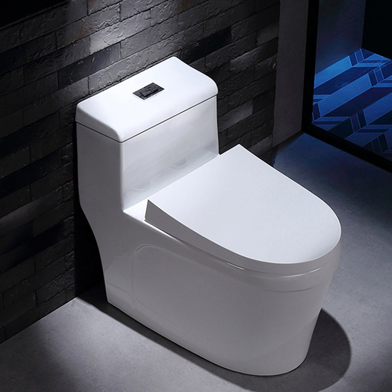 Porcelain Modern Toilet Floor Mounted One Piece Toilet Bowl Toilet Clearhalo 'Bathroom Remodel & Bathroom Fixtures' 'Home Improvement' 'home_improvement' 'home_improvement_toilets' 'Toilets & Bidets' 'Toilets' 7158830