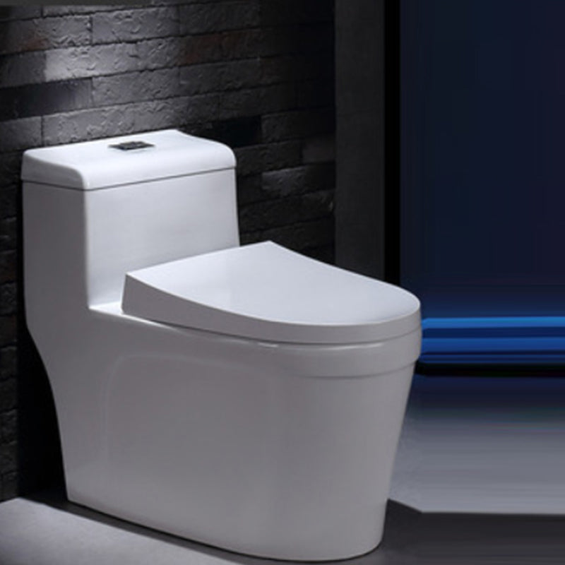 Porcelain Modern Toilet Floor Mounted One Piece Toilet Bowl Toilet 15"L x 28"W x 30"H Clearhalo 'Bathroom Remodel & Bathroom Fixtures' 'Home Improvement' 'home_improvement' 'home_improvement_toilets' 'Toilets & Bidets' 'Toilets' 7158831