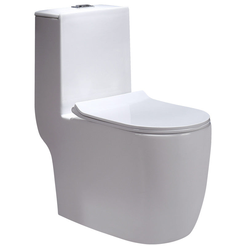 Porcelain Modern Toilet Floor Mounted One Piece Toilet Bowl Toilet Clearhalo 'Bathroom Remodel & Bathroom Fixtures' 'Home Improvement' 'home_improvement' 'home_improvement_toilets' 'Toilets & Bidets' 'Toilets' 7158835