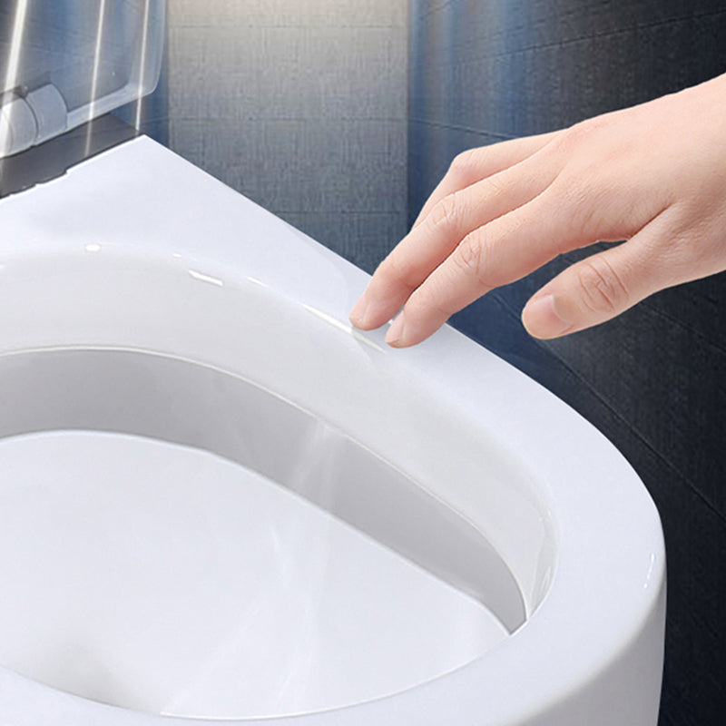 Porcelain Modern Toilet Floor Mounted One Piece Toilet Bowl Toilet Clearhalo 'Bathroom Remodel & Bathroom Fixtures' 'Home Improvement' 'home_improvement' 'home_improvement_toilets' 'Toilets & Bidets' 'Toilets' 7158840
