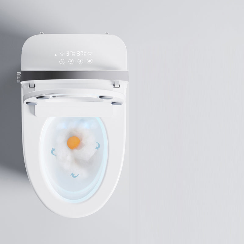 Modern Siphon Jet Toilet Floor Mounted One Piece Toilet Bowl Toilet Clearhalo 'Bathroom Remodel & Bathroom Fixtures' 'Home Improvement' 'home_improvement' 'home_improvement_toilets' 'Toilets & Bidets' 'Toilets' 7158848