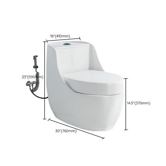 Siphon Jet Porcelain Modern Toilet All In One Floor Mounted Toilet Clearhalo 'Bathroom Remodel & Bathroom Fixtures' 'Home Improvement' 'home_improvement' 'home_improvement_toilets' 'Toilets & Bidets' 'Toilets' 7158868