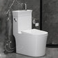 All In One Floor Mounted Toilet Siphon Jet Porcelain Modern Toilet Bowl White Toilet with Sprayer 14" Clearhalo 'Bathroom Remodel & Bathroom Fixtures' 'Home Improvement' 'home_improvement' 'home_improvement_toilets' 'Toilets & Bidets' 'Toilets' 7158883