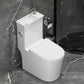 All In One Floor Mounted Toilet Siphon Jet Porcelain Modern Toilet Bowl White Toilet with Sprayer 16" Clearhalo 'Bathroom Remodel & Bathroom Fixtures' 'Home Improvement' 'home_improvement' 'home_improvement_toilets' 'Toilets & Bidets' 'Toilets' 7158887