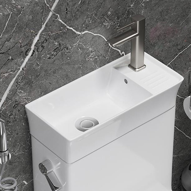 All In One Floor Mounted Toilet Siphon Jet Porcelain Modern Toilet Bowl Clearhalo 'Bathroom Remodel & Bathroom Fixtures' 'Home Improvement' 'home_improvement' 'home_improvement_toilets' 'Toilets & Bidets' 'Toilets' 7158893