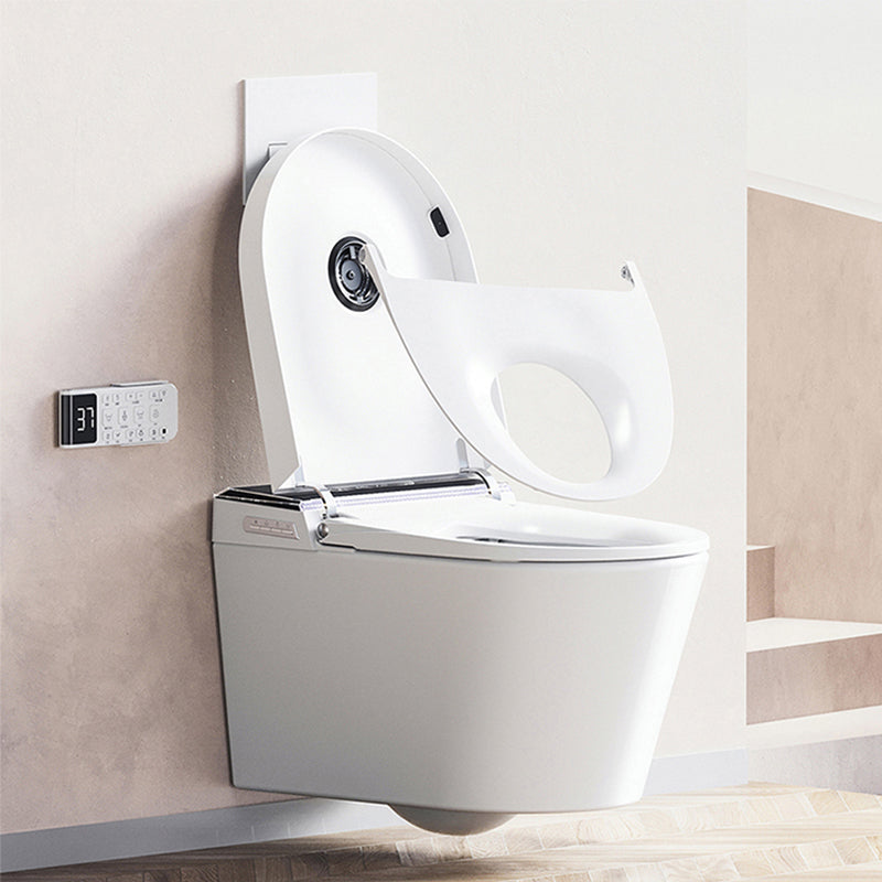 Wall Mount Modern Flush Toilet Porcelain Single Flush Toilet Bowl Clearhalo 'Bathroom Remodel & Bathroom Fixtures' 'Home Improvement' 'home_improvement' 'home_improvement_toilets' 'Toilets & Bidets' 'Toilets' 7158897