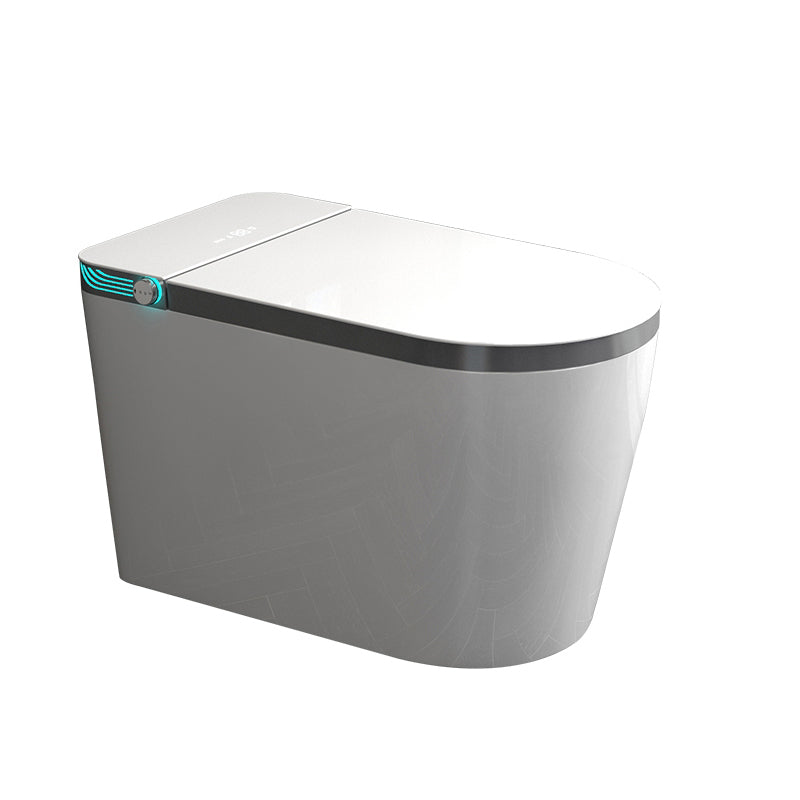 Modern Floor Mounted Flush Toilet Siphon Jet Toilet Bowl with Slow Close Seat for Washroom Clearhalo 'Bathroom Remodel & Bathroom Fixtures' 'Home Improvement' 'home_improvement' 'home_improvement_toilets' 'Toilets & Bidets' 'Toilets' 7158914