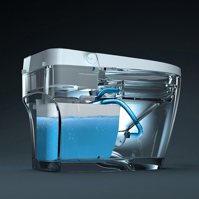 Modern Toilet Bowl One Piece Toilet Floor Mounted Siphon Jet Porcelain Toilet Clearhalo 'Bathroom Remodel & Bathroom Fixtures' 'Home Improvement' 'home_improvement' 'home_improvement_toilets' 'Toilets & Bidets' 'Toilets' 7158929