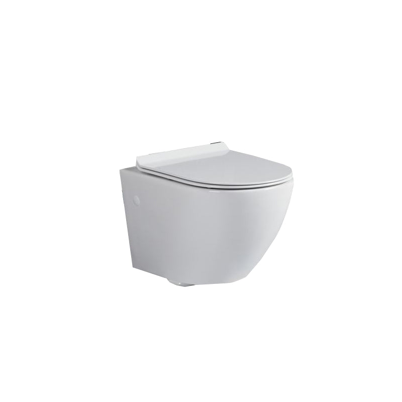 Modern Wall Mount Toilet White Toilet Bowl with Seat for Washroom Clearhalo 'Bathroom Remodel & Bathroom Fixtures' 'Home Improvement' 'home_improvement' 'home_improvement_toilets' 'Toilets & Bidets' 'Toilets' 7158967