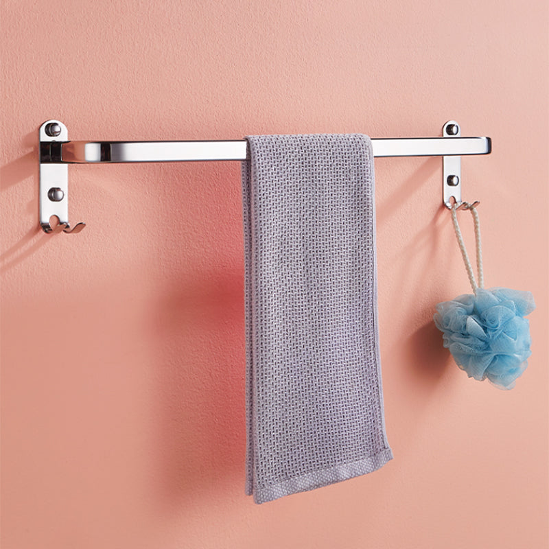 Modern Bath Hardware Set Stainless Steel Bath Shelf Paper Holder Bathroom Accessory Kit Clearhalo 'Bathroom Hardware Sets' 'Bathroom Hardware' 'Bathroom Remodel & Bathroom Fixtures' 'bathroom_hardware_sets' 'Home Improvement' 'home_improvement' 'home_improvement_bathroom_hardware_sets' 7159231