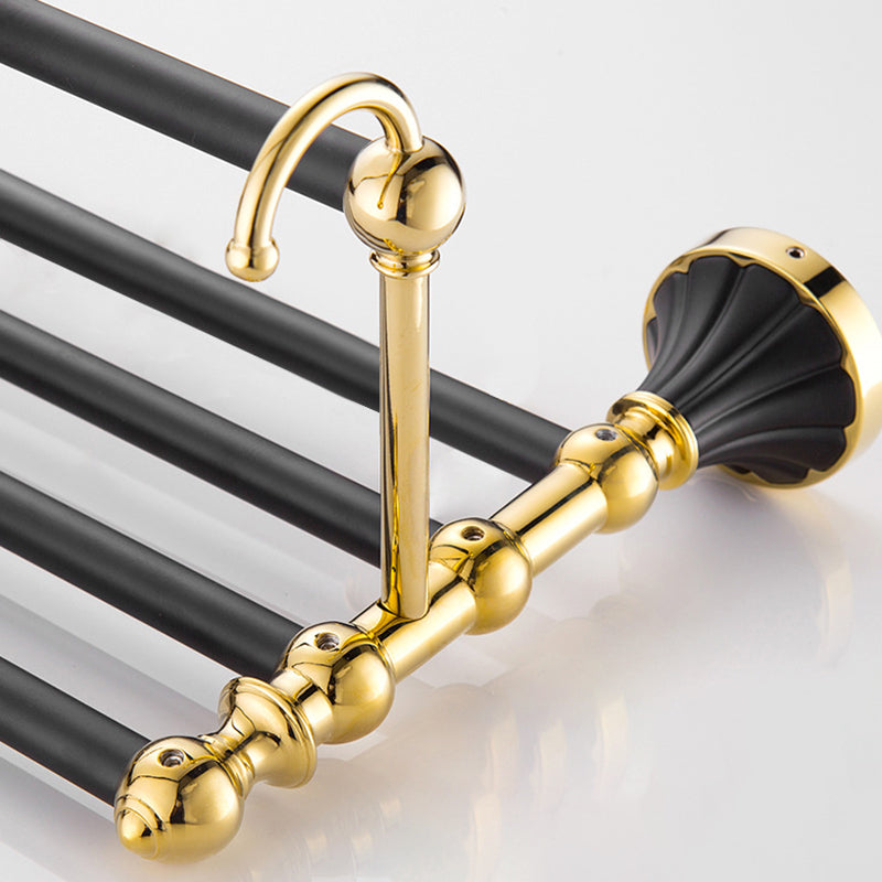 Traditional Bathroom Accessory Kit Towel Bar Bath Shelf Black Bath Hardware Set Clearhalo 'Bathroom Hardware Sets' 'Bathroom Hardware' 'Bathroom Remodel & Bathroom Fixtures' 'bathroom_hardware_sets' 'Home Improvement' 'home_improvement' 'home_improvement_bathroom_hardware_sets' 7159251