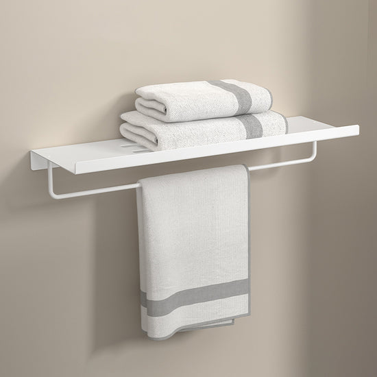 Modern White Bath Hardware Set Bath Shelf Paper Holder Bathroom ...