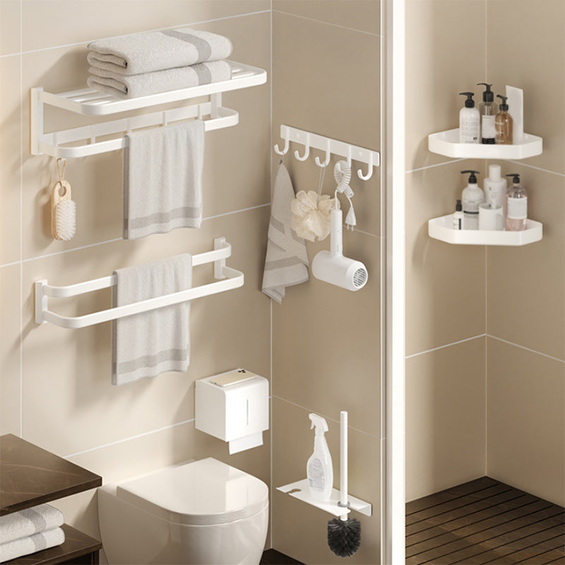 Modern Bath Hardware Set Paper Holder Bath Shelf Bathroom Accessory Kit Clearhalo 'Bathroom Hardware Sets' 'Bathroom Hardware' 'Bathroom Remodel & Bathroom Fixtures' 'bathroom_hardware_sets' 'Home Improvement' 'home_improvement' 'home_improvement_bathroom_hardware_sets' 7159403