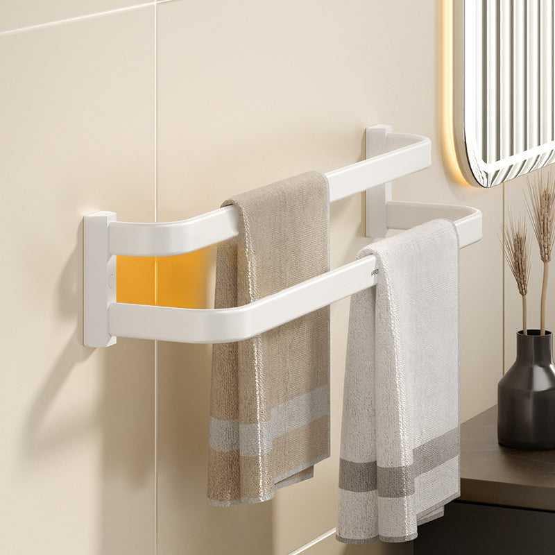 Modern Bath Hardware Set Paper Holder Bath Shelf Bathroom Accessory Kit White Towel Bar Clearhalo 'Bathroom Hardware Sets' 'Bathroom Hardware' 'Bathroom Remodel & Bathroom Fixtures' 'bathroom_hardware_sets' 'Home Improvement' 'home_improvement' 'home_improvement_bathroom_hardware_sets' 7159404