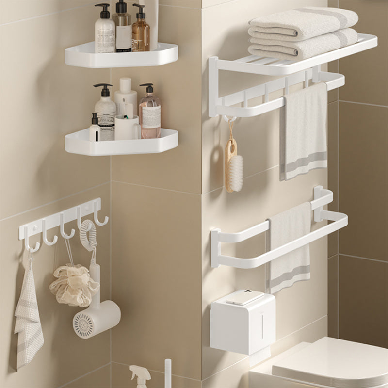 Modern Bath Hardware Set Paper Holder Bath Shelf Bathroom Accessory Kit Clearhalo 'Bathroom Hardware Sets' 'Bathroom Hardware' 'Bathroom Remodel & Bathroom Fixtures' 'bathroom_hardware_sets' 'Home Improvement' 'home_improvement' 'home_improvement_bathroom_hardware_sets' 7159405