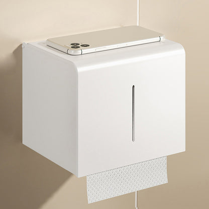 Modern Bath Hardware Set Paper Holder Bath Shelf Bathroom Accessory Kit White Toilet Paper Holder Clearhalo 'Bathroom Hardware Sets' 'Bathroom Hardware' 'Bathroom Remodel & Bathroom Fixtures' 'bathroom_hardware_sets' 'Home Improvement' 'home_improvement' 'home_improvement_bathroom_hardware_sets' 7159406