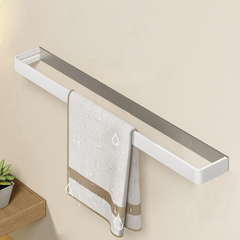 Modern Bath Hardware Set Paper Holder Bath Shelf Bathroom Accessory Kit White Gray Towel Bar Clearhalo 'Bathroom Hardware Sets' 'Bathroom Hardware' 'Bathroom Remodel & Bathroom Fixtures' 'bathroom_hardware_sets' 'Home Improvement' 'home_improvement' 'home_improvement_bathroom_hardware_sets' 7159421