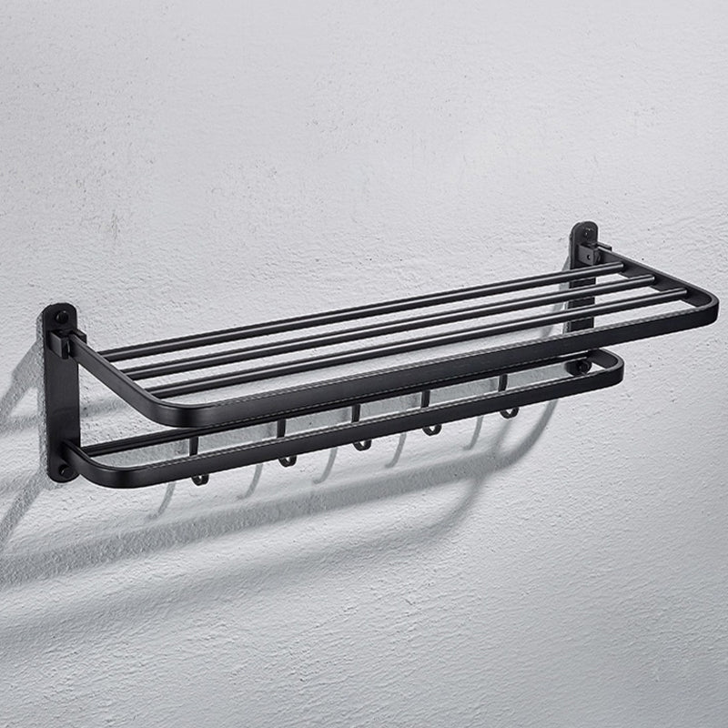 Modern Black Bathroom Accessory Kit Towel Bar Bath Shelf Bath Hardware Set Clearhalo 'Bathroom Hardware Sets' 'Bathroom Hardware' 'Bathroom Remodel & Bathroom Fixtures' 'bathroom_hardware_sets' 'Home Improvement' 'home_improvement' 'home_improvement_bathroom_hardware_sets' 7159447