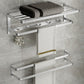 Modern Bath Hardware Set Silver Bath Shelf Towel Bar Bathroom Accessory Kit Towel Rack with Towel Bar Clearhalo 'Bathroom Hardware Sets' 'Bathroom Hardware' 'Bathroom Remodel & Bathroom Fixtures' 'bathroom_hardware_sets' 'Home Improvement' 'home_improvement' 'home_improvement_bathroom_hardware_sets' 7159477
