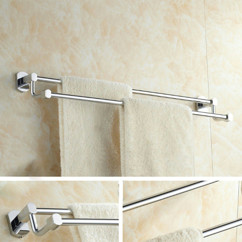 Modern Bathroom Accessory Kit Paper Holder Towel Bar Stainless Steel Bathroom Set Clearhalo 'Bathroom Hardware Sets' 'Bathroom Hardware' 'Bathroom Remodel & Bathroom Fixtures' 'bathroom_hardware_sets' 'Home Improvement' 'home_improvement' 'home_improvement_bathroom_hardware_sets' 7159531