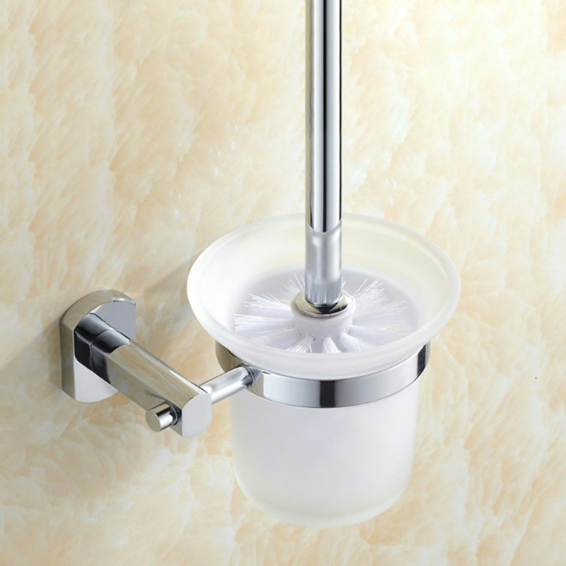 Modern Bathroom Accessory Kit Paper Holder Towel Bar Stainless Steel Bathroom Set Toilet Brush Clearhalo 'Bathroom Hardware Sets' 'Bathroom Hardware' 'Bathroom Remodel & Bathroom Fixtures' 'bathroom_hardware_sets' 'Home Improvement' 'home_improvement' 'home_improvement_bathroom_hardware_sets' 7159533