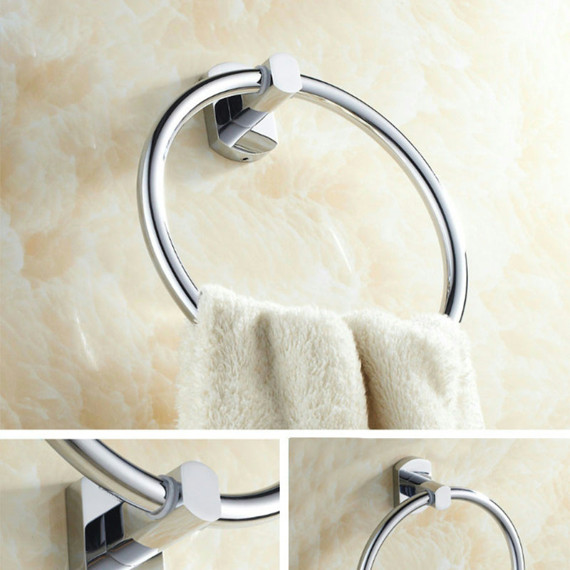 Modern Bathroom Accessory Kit Paper Holder Towel Bar Stainless Steel Bathroom Set Clearhalo 'Bathroom Hardware Sets' 'Bathroom Hardware' 'Bathroom Remodel & Bathroom Fixtures' 'bathroom_hardware_sets' 'Home Improvement' 'home_improvement' 'home_improvement_bathroom_hardware_sets' 7159542