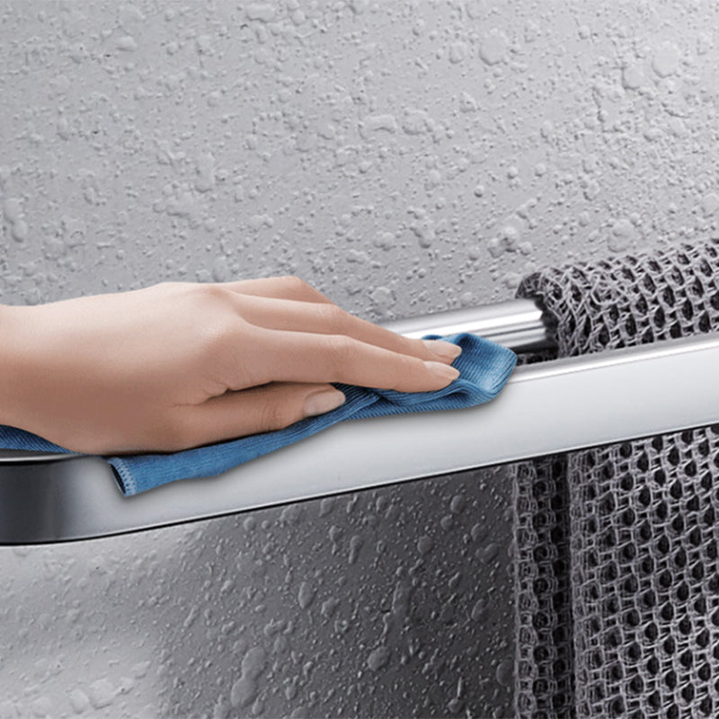 Modern Bathroom Set Paper Holder Bath Shelf Stainless Steel Bathroom Accessory Kit Clearhalo 'Bathroom Hardware Sets' 'Bathroom Hardware' 'Bathroom Remodel & Bathroom Fixtures' 'bathroom_hardware_sets' 'Home Improvement' 'home_improvement' 'home_improvement_bathroom_hardware_sets' 7159607