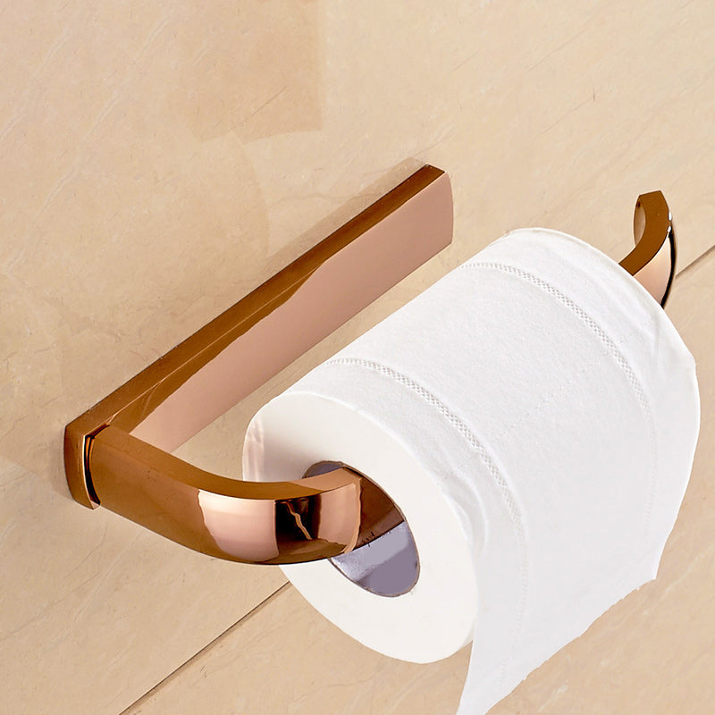 6 Piece Bathroom Accessory Set Vintage Brass Bath Hardware Set Toilet Paper Holder Clearhalo 'Bathroom Hardware Sets' 'Bathroom Hardware' 'Bathroom Remodel & Bathroom Fixtures' 'bathroom_hardware_sets' 'Home Improvement' 'home_improvement' 'home_improvement_bathroom_hardware_sets' 7159644