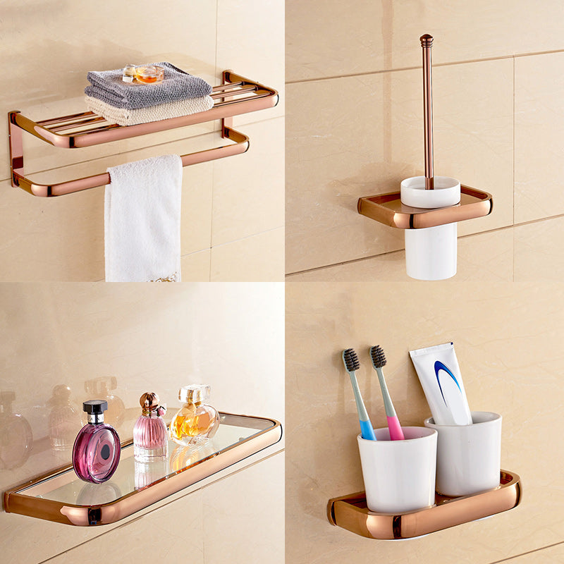 6 Piece Bathroom Accessory Set Vintage Brass Bath Hardware Set 4-Piece Set Clearhalo 'Bathroom Hardware Sets' 'Bathroom Hardware' 'Bathroom Remodel & Bathroom Fixtures' 'bathroom_hardware_sets' 'Home Improvement' 'home_improvement' 'home_improvement_bathroom_hardware_sets' 7159666