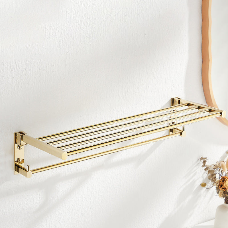 Traditional Brass Bathroom Accessory Set Polished Metal Bathroom Hardware Gold Clearhalo 'Bathroom Hardware Sets' 'Bathroom Hardware' 'Bathroom Remodel & Bathroom Fixtures' 'bathroom_hardware_sets' 'Home Improvement' 'home_improvement' 'home_improvement_bathroom_hardware_sets' 7159733