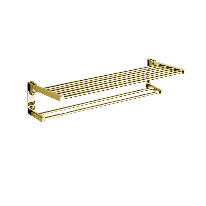 Traditional Brass Bathroom Accessory Set Polished Metal Bathroom Hardware Gold Clearhalo 'Bathroom Hardware Sets' 'Bathroom Hardware' 'Bathroom Remodel & Bathroom Fixtures' 'bathroom_hardware_sets' 'Home Improvement' 'home_improvement' 'home_improvement_bathroom_hardware_sets' 7159737