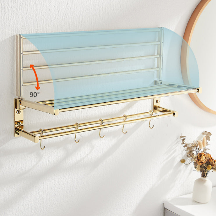 Traditional Brass Bathroom Accessory Set Polished Metal Bathroom Hardware Clearhalo 'Bathroom Hardware Sets' 'Bathroom Hardware' 'Bathroom Remodel & Bathroom Fixtures' 'bathroom_hardware_sets' 'Home Improvement' 'home_improvement' 'home_improvement_bathroom_hardware_sets' 7159739