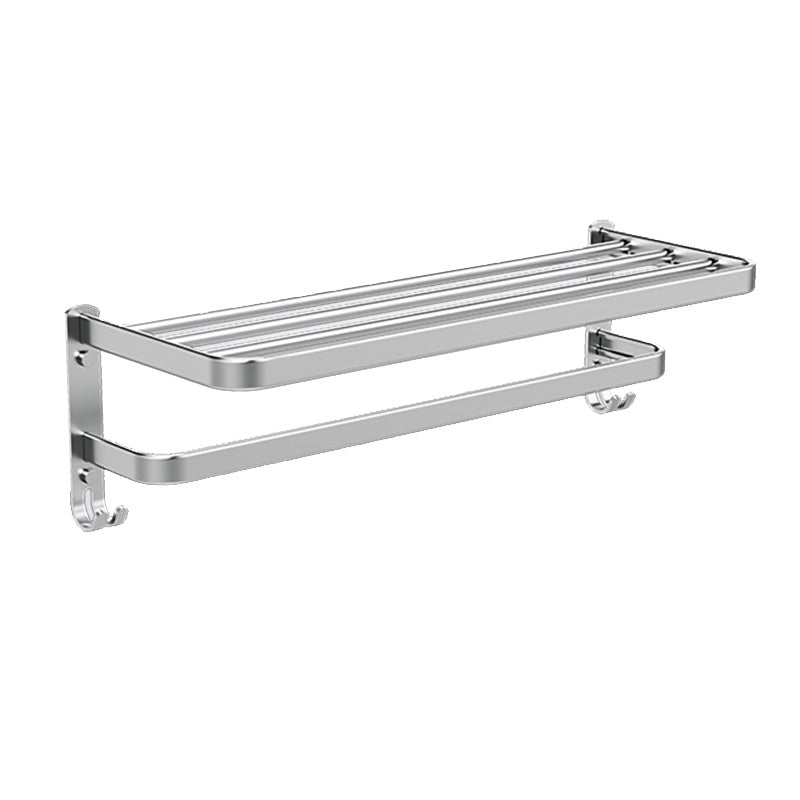 7 Piece Bathroom Accessory Set Modern Aluminum Bathroom Set in Silver Towel Rack (24"L) Clearhalo 'Bathroom Hardware Sets' 'Bathroom Hardware' 'Bathroom Remodel & Bathroom Fixtures' 'bathroom_hardware_sets' 'Home Improvement' 'home_improvement' 'home_improvement_bathroom_hardware_sets' 7159773