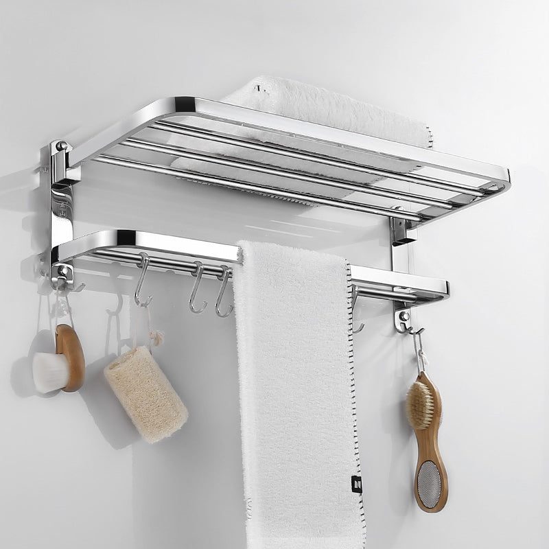 Modern Bathroom Accessory as Individualor as a Set Polished Chrome Bathroom Set Clearhalo 'Bathroom Hardware Sets' 'Bathroom Hardware' 'Bathroom Remodel & Bathroom Fixtures' 'bathroom_hardware_sets' 'Home Improvement' 'home_improvement' 'home_improvement_bathroom_hardware_sets' 7159842