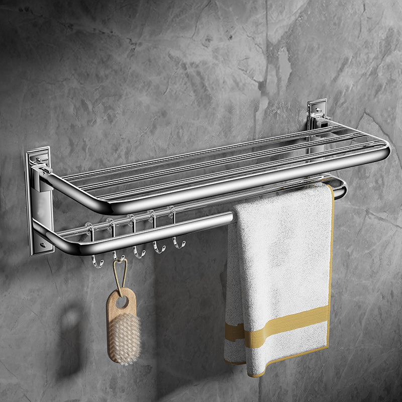 Modern Bathroom Accessory as Individualor as a Set Polished Chrome Bathroom Set Clearhalo 'Bathroom Hardware Sets' 'Bathroom Hardware' 'Bathroom Remodel & Bathroom Fixtures' 'bathroom_hardware_sets' 'Home Improvement' 'home_improvement' 'home_improvement_bathroom_hardware_sets' 7159844