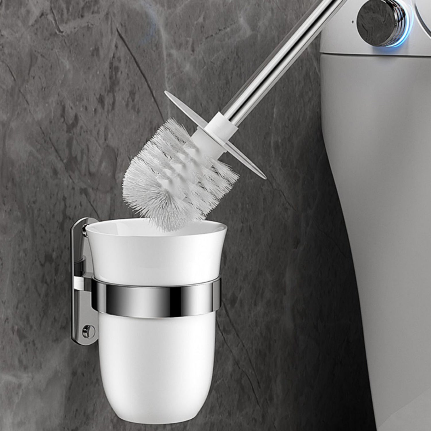 Modern Bathroom Accessory as Individualor as a Set Polished Chrome Bathroom Set Clearhalo 'Bathroom Hardware Sets' 'Bathroom Hardware' 'Bathroom Remodel & Bathroom Fixtures' 'bathroom_hardware_sets' 'Home Improvement' 'home_improvement' 'home_improvement_bathroom_hardware_sets' 7159848