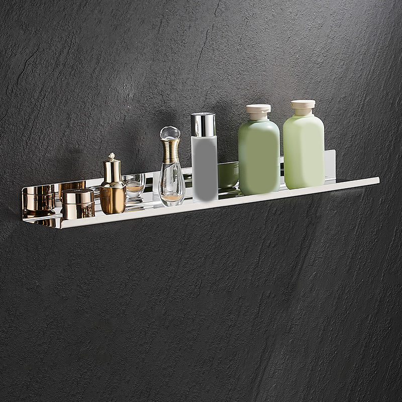 Modernism Rectangular Bath Shelf in Stainless Steel Polished Chrome Bathroom Hardware Set 23.5" 1 Piece Clearhalo 'Bathroom Hardware Sets' 'Bathroom Hardware' 'Bathroom Remodel & Bathroom Fixtures' 'bathroom_hardware_sets' 'Home Improvement' 'home_improvement' 'home_improvement_bathroom_hardware_sets' 7159904