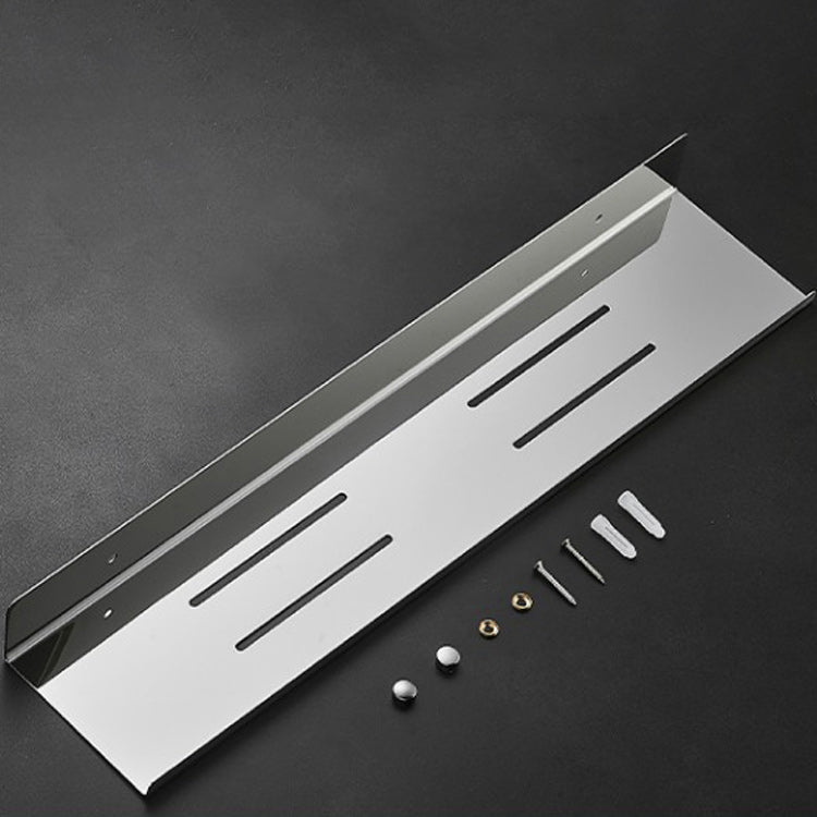 Modernism Rectangular Bath Shelf in Stainless Steel Polished Chrome Bathroom Hardware Set Clearhalo 'Bathroom Hardware Sets' 'Bathroom Hardware' 'Bathroom Remodel & Bathroom Fixtures' 'bathroom_hardware_sets' 'Home Improvement' 'home_improvement' 'home_improvement_bathroom_hardware_sets' 7159907