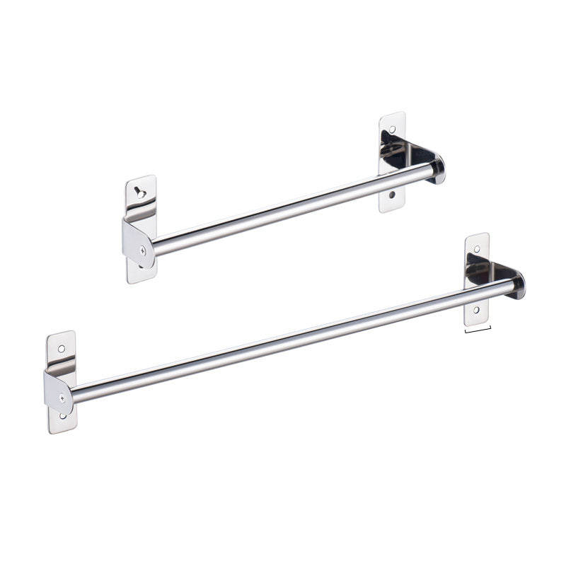3-Piece Stainless Steel Bathroom Accessory Set Modern Chrome Slipper Stand Clearhalo 'Bathroom Hardware Sets' 'Bathroom Hardware' 'Bathroom Remodel & Bathroom Fixtures' 'bathroom_hardware_sets' 'Home Improvement' 'home_improvement' 'home_improvement_bathroom_hardware_sets' 7159944