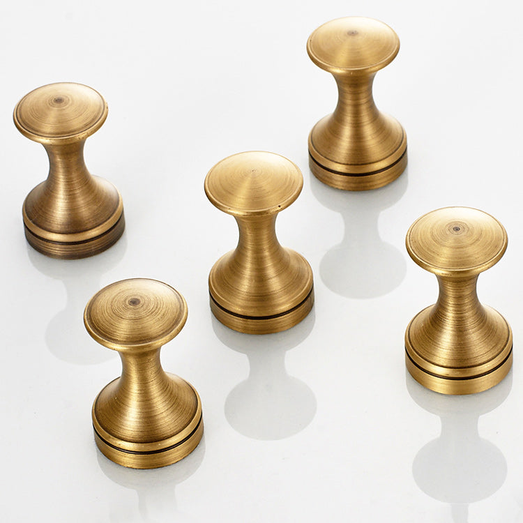 5 Piece Traditional Bathroom Accessory Set Brushed Brass Robe Hooks Clearhalo 'Bathroom Hardware Sets' 'Bathroom Hardware' 'Bathroom Remodel & Bathroom Fixtures' 'bathroom_hardware_sets' 'Home Improvement' 'home_improvement' 'home_improvement_bathroom_hardware_sets' 7160027