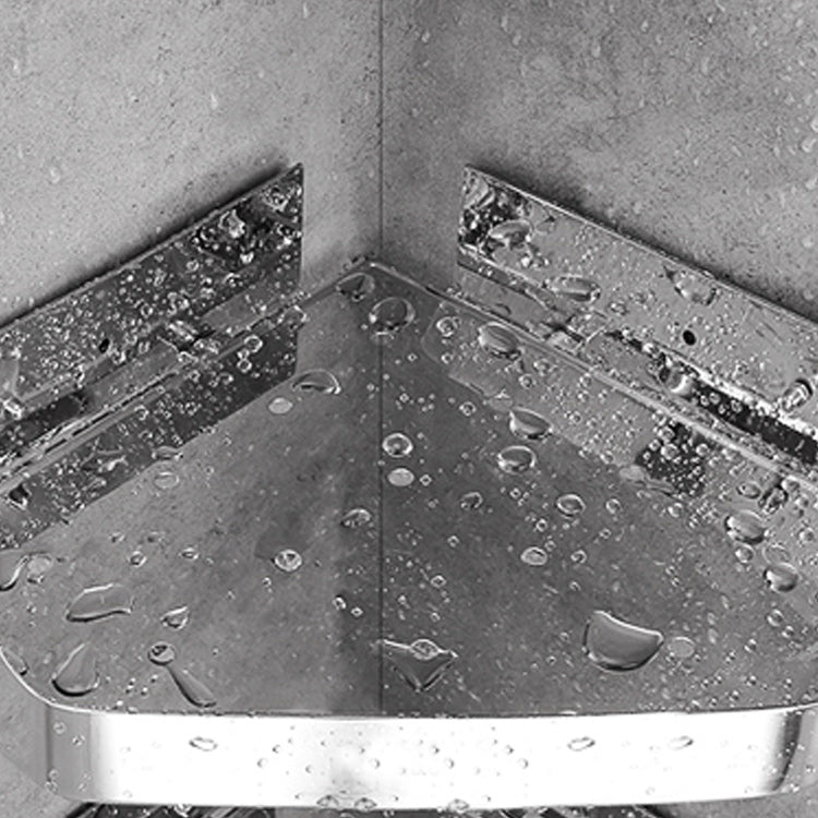 Stainless Steel Bathroom Hardware Set Modern 3 Piece Bath Shelf Clearhalo 'Bathroom Hardware Sets' 'Bathroom Hardware' 'Bathroom Remodel & Bathroom Fixtures' 'bathroom_hardware_sets' 'Home Improvement' 'home_improvement' 'home_improvement_bathroom_hardware_sets' 7160082