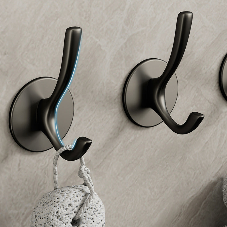 10 Piece Bathroom Accessory Set Modern Matte Grey Robe Hooks Clearhalo 'Bathroom Hardware Sets' 'Bathroom Hardware' 'Bathroom Remodel & Bathroom Fixtures' 'bathroom_hardware_sets' 'Home Improvement' 'home_improvement' 'home_improvement_bathroom_hardware_sets' 7160100