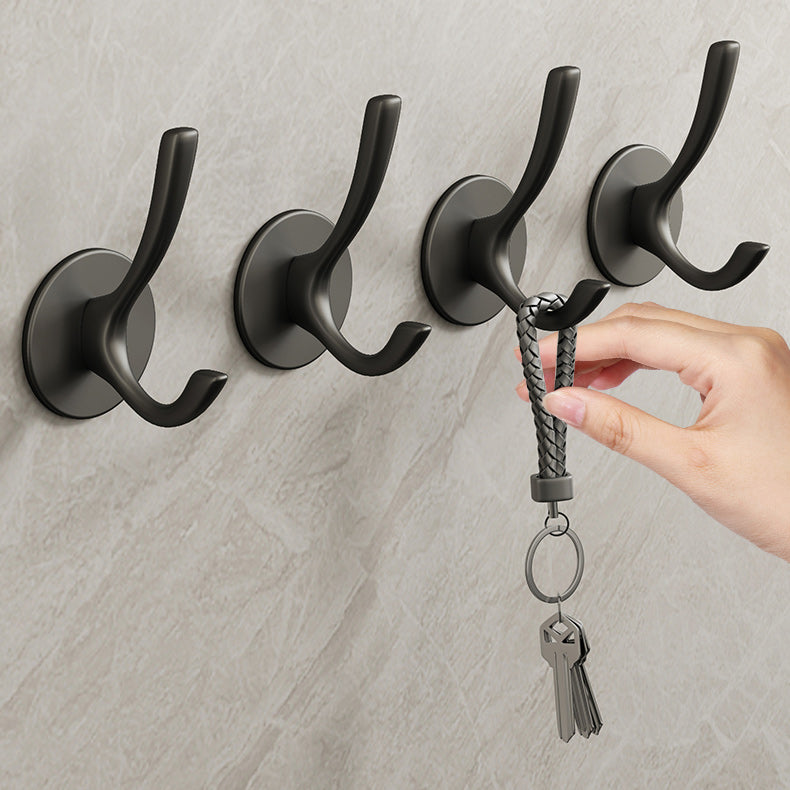 10 Piece Bathroom Accessory Set Modern Matte Grey Robe Hooks Clearhalo 'Bathroom Hardware Sets' 'Bathroom Hardware' 'Bathroom Remodel & Bathroom Fixtures' 'bathroom_hardware_sets' 'Home Improvement' 'home_improvement' 'home_improvement_bathroom_hardware_sets' 7160101