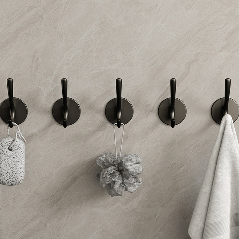 10 Piece Bathroom Accessory Set Modern Matte Grey Robe Hooks Clearhalo 'Bathroom Hardware Sets' 'Bathroom Hardware' 'Bathroom Remodel & Bathroom Fixtures' 'bathroom_hardware_sets' 'Home Improvement' 'home_improvement' 'home_improvement_bathroom_hardware_sets' 7160103