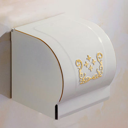 Vintage Bathroom Accessory Set Aluminum Paper Holder in White 1 Piece Paper Holder（4.7"L） Clearhalo 'Bathroom Hardware Sets' 'Bathroom Hardware' 'Bathroom Remodel & Bathroom Fixtures' 'bathroom_hardware_sets' 'Home Improvement' 'home_improvement' 'home_improvement_bathroom_hardware_sets' 7160224